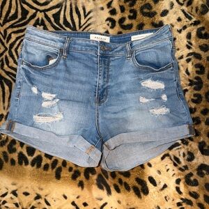 PacSun Light Blue Distressed Jean Shorts